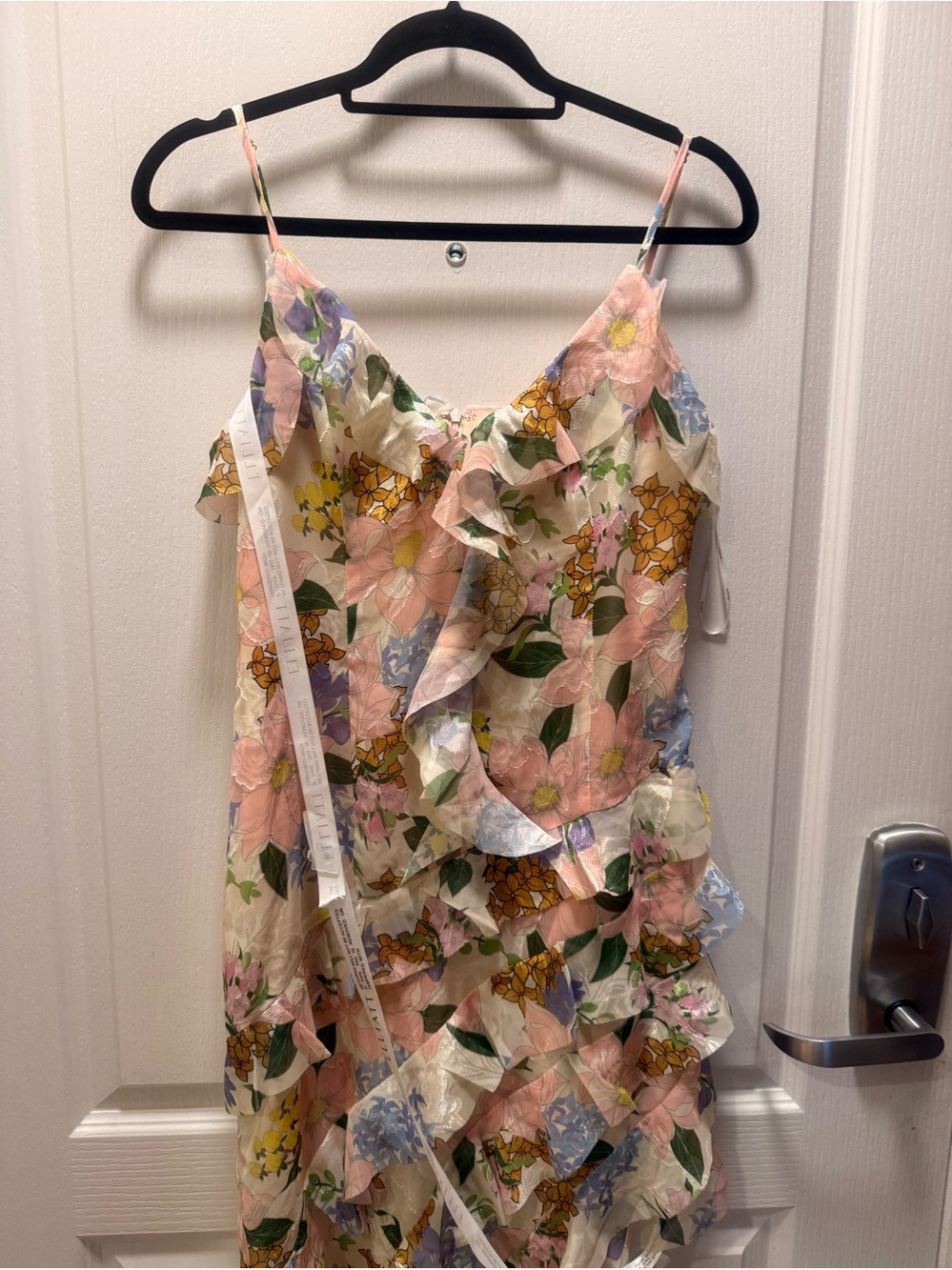 ELLIATT Cosima Asymmetrical Gown In Florals Size M NWT - Picture 6 of 8